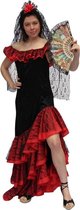 Kostuum Flamenco Lady+voile-Maat:40