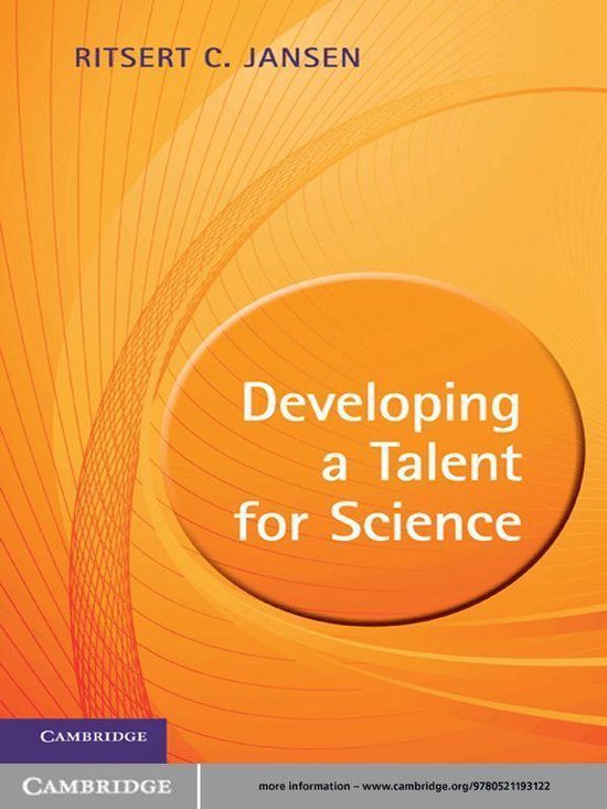 Developing a Talent for Science - cover