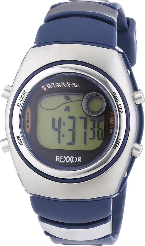 Rexxor  239-1005-49 Horloge - Kunststof - Blauw - Ø 36.25 mm