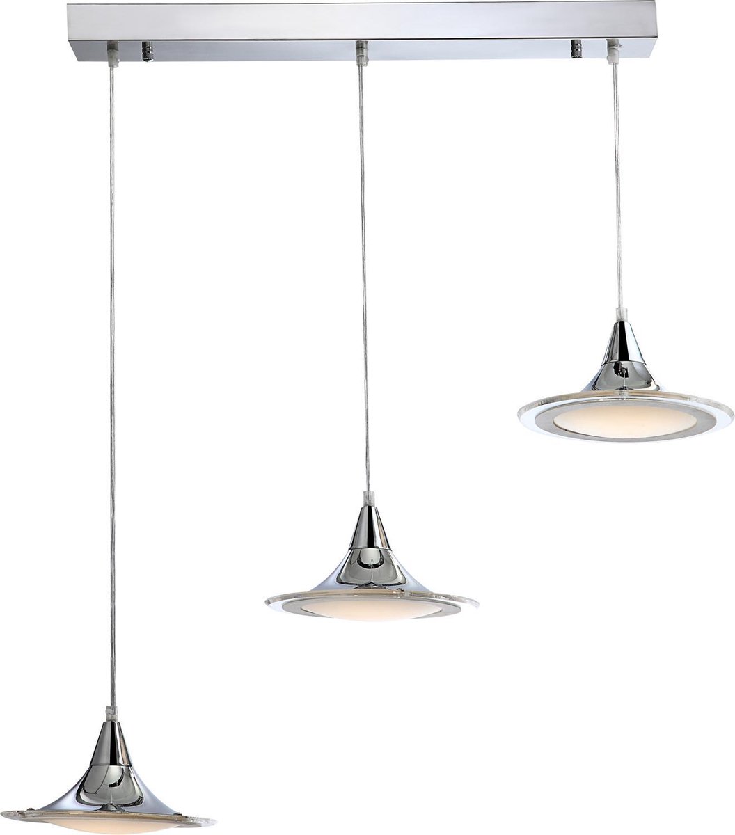 Hanglamp Globo Enea LED - Chroom - 3 lichts