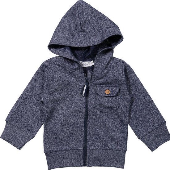 Dirkje Jongens Vest Navy melange Maat 80