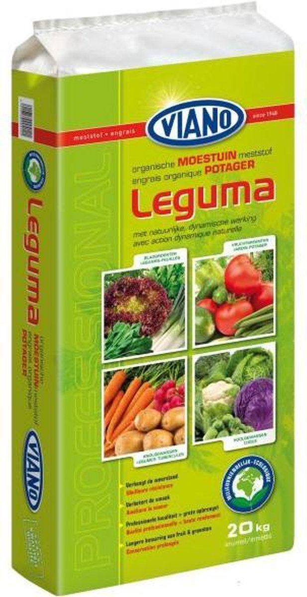 Viano moestuinmeststof Leguma 20kg