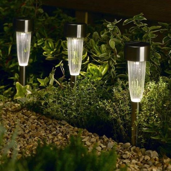 Bol Com Tuinverlichting Op Zonne Energie Met Prikker Set Van 8 Stuks