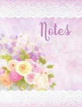 Lavender and Lace Floral Notebook