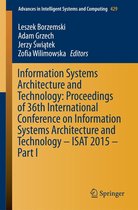 Omslag Information Systems Architecture and Technology: Proceedings of 36th International Conference on Information Systems Architecture and Technology – ISAT 2015 – Part I