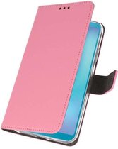 Booktype Telefoonhoesjes - Bookcase Hoesje - Wallet Case -  Geschikt voor Samsung Galaxy A6s - Roze