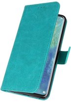 Groen Bookstyle Wallet Cases Hoesje voor Huawei Mate 20 Pro