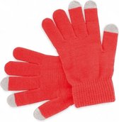 Touchscreen handschoenen rood voor volwassenen