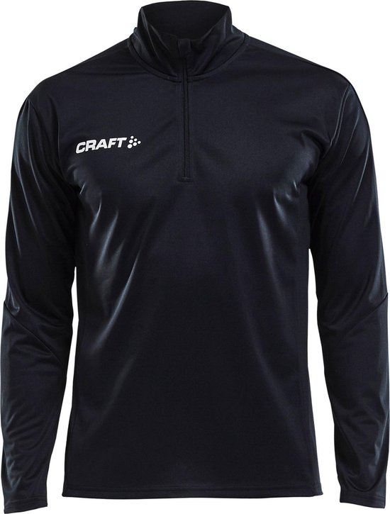 Craft Progress Halfzip LS Shirt Chemise de sport pour homme - Taille M - Homme - noir / blanc