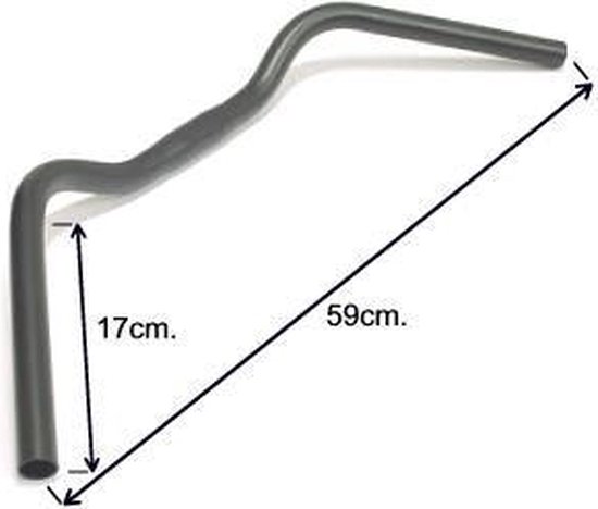 Ergotec Stuur trekking ø25,4 x 590 mm zwart van Ergotec — afbeelding 4