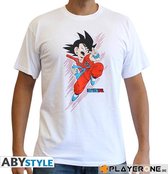 DRAGON BALL - Tshirt DB/ Goku young man SS white - basic