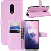 Book Case - OnePlus 7 Hoesje - Pink