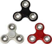 Set van drie Fidget Spinners Zwart Wit Rood