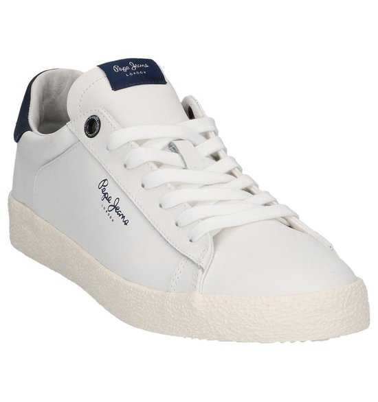 Pepe Jeans Pms30435 - Sneaker laag gekleed - Heren - Maat 46 - Wit - 800 -White | bol.com
