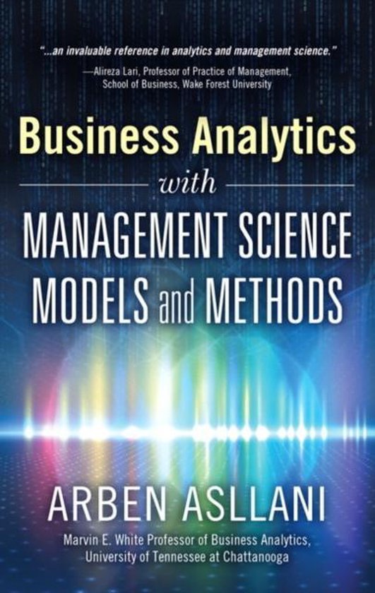 Business Analytics With Management Science Models and Method ... - cover