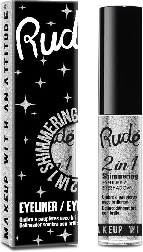 Rude Cosmetics 2 in 1 Shimmering Eyeliner + Eyeshadow - Diamond