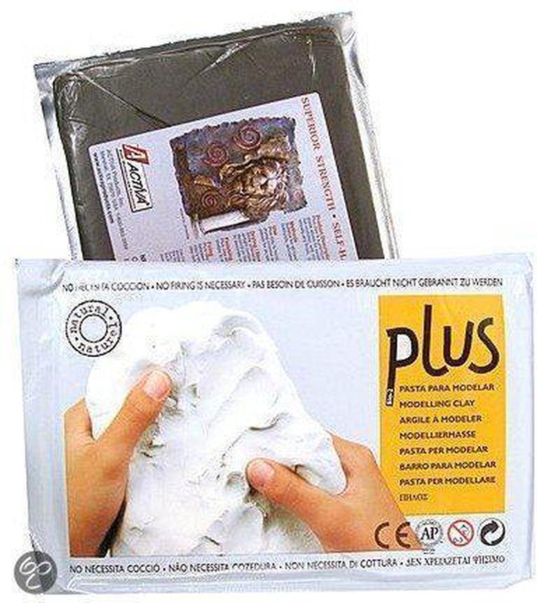 Klei plus 1kg zwart