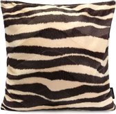 Furry Zebra / Harige Zebra Kussenhoes | Katoen - Polyester | 45 x 45 cm
