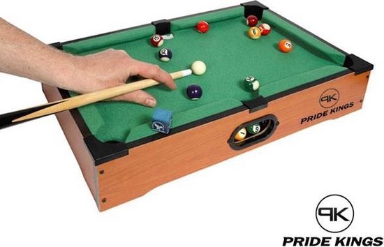 Afbeelding van het spel Mini Pooltafel 51x31x10 cm premium Pride Kings®