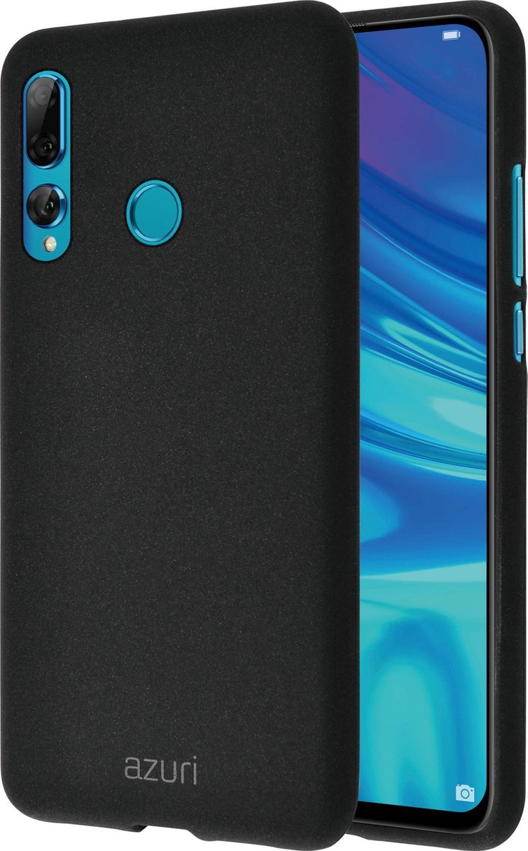 Azuri flexible cover met zandtextuur - zwart - voor Huawei P Smart Plus 2019