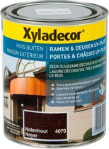 Xyladecor Ramen & Deuren Uv-Plus - Decoratieve Houtbeits - Notenhout - 0.75L