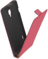 HC Leder Flip case case Telefoonhoesje - LG Optimus L7 2 P710 Pink/Roze