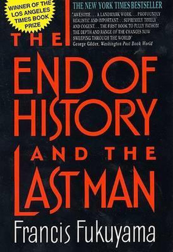 Livre "The End of History and the Last Man" par Francis Fukuyama, lauréat du Los Angeles Times Book Prize.