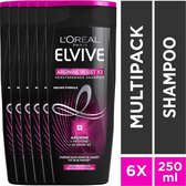 L’Oréal Paris Elvive Arginine Resist Shampoo - 6 x 250 ml - Kwetsbaar Haar - Voordeelverpakking