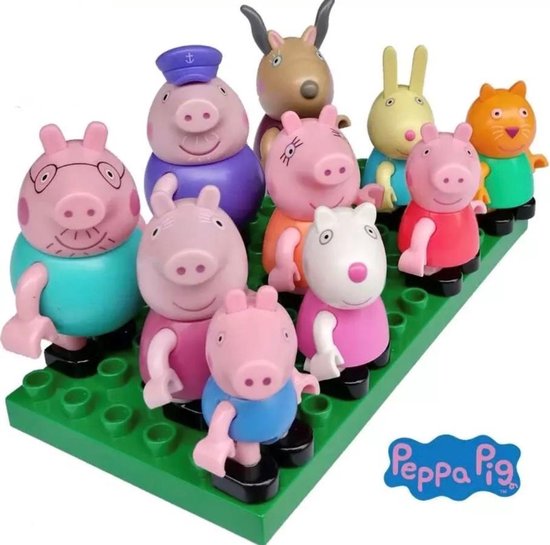 Peppa Pig speelfiguren set 10 stuks | bol.com