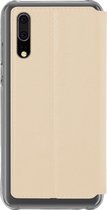 Azuri booklet transparant backcover & magnetische sluiting - goud - Huawei P20