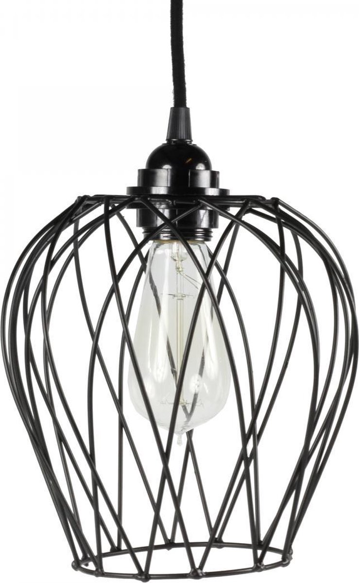 Draadframe hanglamp Zwart - Limited edition | bol.com