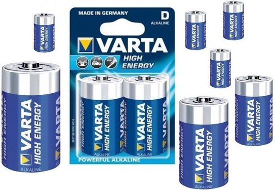 Varta Alkaline Batterij D / Mono / LR20 4920 - 20 Stuks (10 Blisters a 2St)  | bol.com