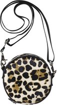 Schoudertasje box leopard