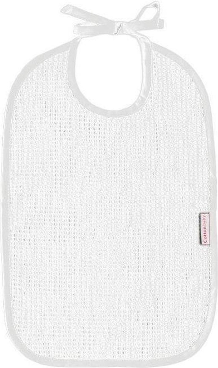 Goedkoopste Cottonbaby Slab - wafel/badstof - wit