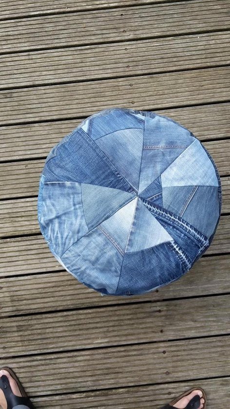 Poef Jeans Rond |