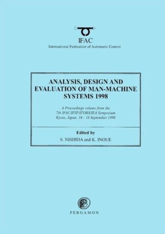 Analysis, Design and Evaluation of Man-Machine Systems 1998 - cover