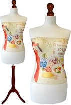 Parfum Paris paspop met donker bruine sparkling driepoot  40/42