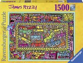 Ravensburger puzzel James Rizzi: We are on our way to your party - legpuzzel - 1500 stukjes