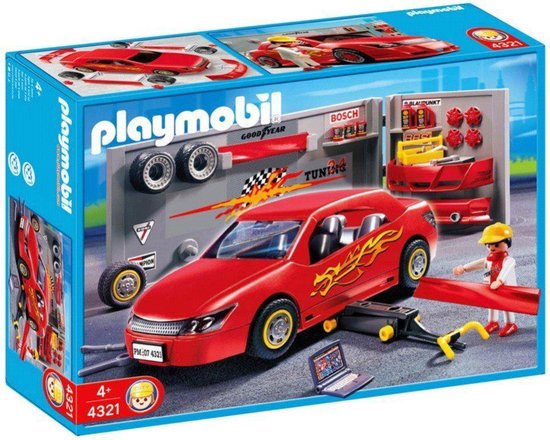 Playmobil Voiture de sport avec atelier - 4321