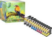 Ink Hero - 12 Pack - Inktcartridge / Alternatief voor de Brother LC123, DCP J132W J152W J172W J4110DW J552DW J752DW MFC J245 J4410DW J4510DW J4610DW J470DW J4710DW J650DW J6520DW J