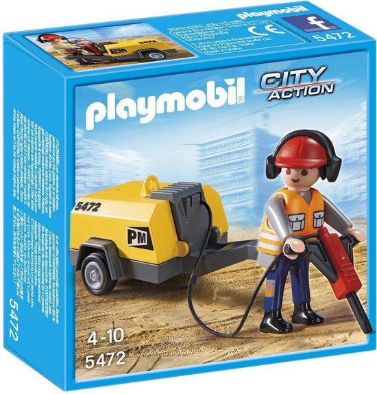 Playmobil Workman avec marteau-piqueur - 5472