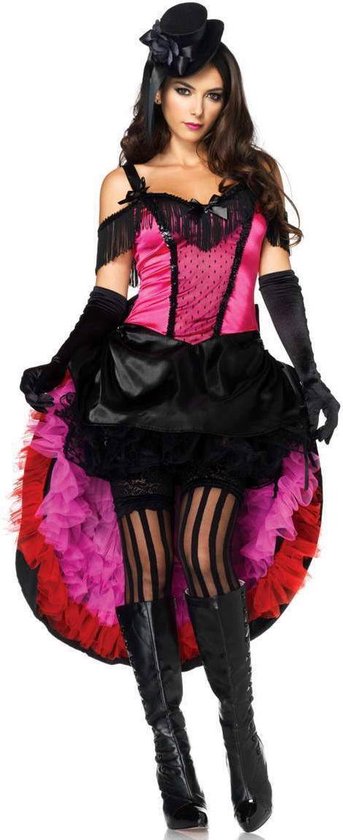 Onderdrukking Geniet Plateau Burlesque jurk can can dress thema moulin rouge | bol.com