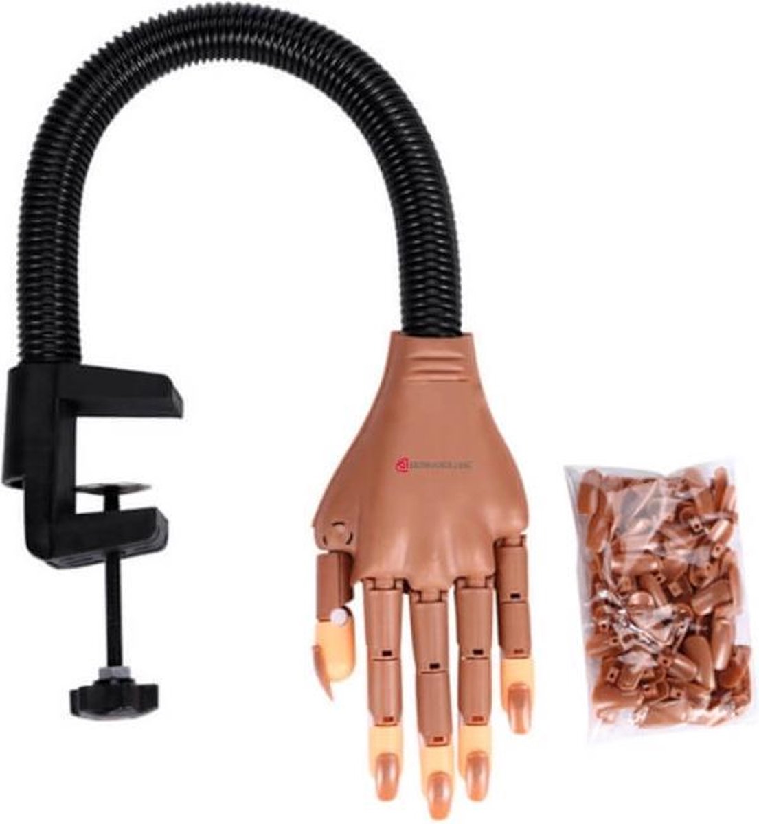 Goedkoopste Dermarolling Professional Nailtrainer - Oefenhand Met 100 Kunstnagels