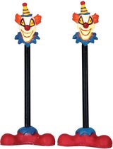 Killer clown lamp post, set of 2, b/o (4.5v)