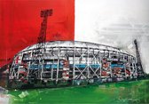 De Kuip, stadion Feyenoord canvas (60x40cm)