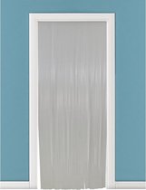 Vliegengordijn/deurgordijn PVC tris wit - 90 x 220 cm - Insectenwerende vliegengordijnen