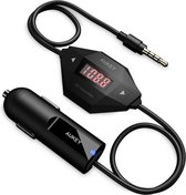 Aukey 3.5mm FM Transmitter (Black) - BT-C4