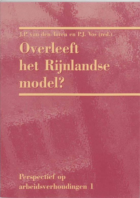 Cover van het boek 'Overleeft het Rijnlandse model? / druk 1'