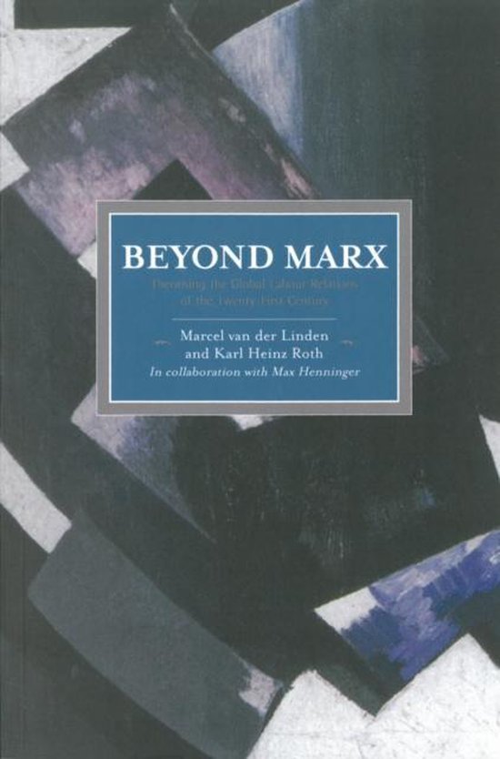 Boekomslag van 'Beyond Marx', met abstracte geometrische vormen en de titel in het midden.
