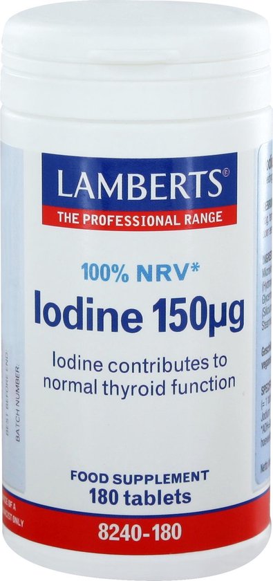 Lamberts Jodium 150 mcg - 180 tabletten - Mineraalpreparaat
